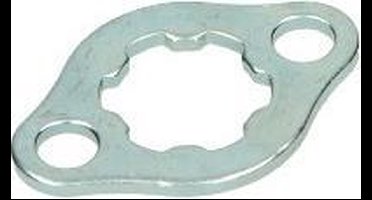 Voortandwiel Borgplaat (28mm hart-hart) Derbi Senda / Honda Mb 5 / Mt 5 / Honda Nsr 50 / Honda Mbx / Mtx (M6 gaten)