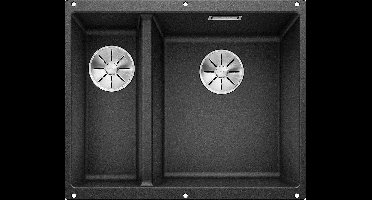 Blanco Subline 340/160-U 523558 Silgranit Antraciet Restenbak Links Onderbouw