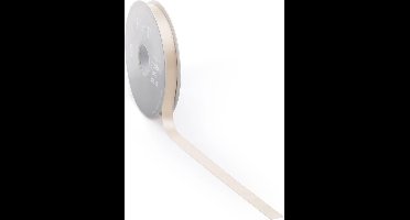 Satijn lint 10 mm zalmroze op rol van 25 meter