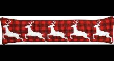 Vervaco - Kruissteektochtmat kit - Kerst - Springende rendieren - PN-0145590 - Borduren - Borduurpakket - Borduurpakket volwassenen - Borduurpakket kind