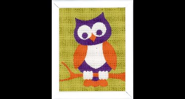 Vervaco - Stramien kit - Wijze uil - PN-0144266 - Borduren - Borduurpakket - Borduurpakket kind