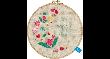 Vervaco - Telpakket kit - Oh happy day! - PN-0150513 - Borduren - Borduurpakket - Borduurpakket volwassenen