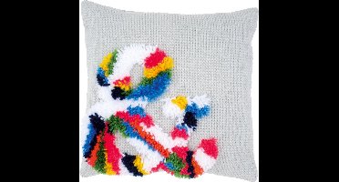 Vervaco - Knoop kettingsteekkussen kit - Ampersand - PN-0174754 - Borduren - Borduurpakket - Borduurpakket volwassenen - Borduurpakket kind