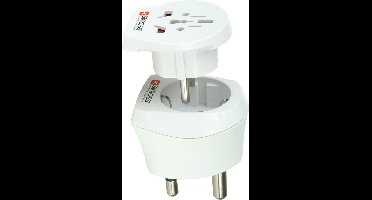 Skross 1.500202-E - Reisstekker - combo-landadapters - Wit - meer dan 150 landen