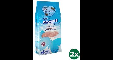 2x6,5 kg Renske mighty omega plus adult/senior kip/rijst hondenvoer