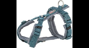 Trixie - Hondentuig - Premium Trekking - Petrol Blauw/Grafiet Grijs - 36-44X1,5 cm