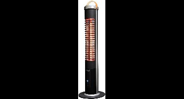 Sunred – Apollo - Terrasverwarmer - SMART - Ultra lijn - Terrasverwarmer – Zwart - 1200 W – ECO – 5 Standen - Afstand bestuurbaar - Elektrische heater