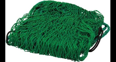 Toolland Afdeknet voor aanhangwagen, met elastisch koord, weerbestendig, 300 x 200 cm, maaswijdte 50 x 50 mm, groen