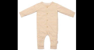 Little Dutch Pyjama - Maat 74/80 - Pyjama kinderen Jongens & Meisjes - Beige - Night Natural Stripes