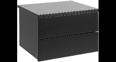 Nachtkastje Tavon Zwart 37x24cm - Giga Living