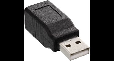 USB-A (m) - USB-B (v) adapter - USB2.0 / zwart