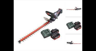 Metabo HS 18 LTX 55 accu heggenschaar 18 V 53 cm + 2x accu 8.0 Ah + lader