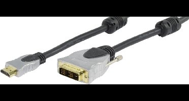HQ - HDMI naar DVI kabel - 15 m - Zwart
