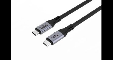 Microconnect USB4CC05-240W-80GBPS USB-kabel USB4 Gen 3x2 0,5 m USB C Zwart