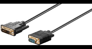 Premium DVI-A naar VGA kabel / zwart - 10 meter