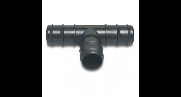 T-stuk pom zwart 25 mm 1 stuk Deltafix