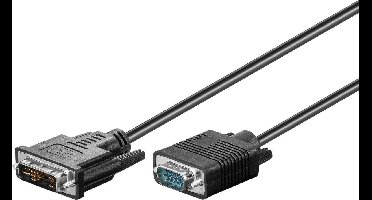 DVI-A naar VGA kabel / zwart - 1 meter