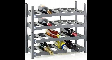 Modulair wijnrek / flessenrek VARIO Rotho – voor 24 flessen