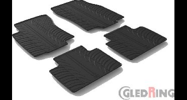 Gledring Rubbermatten passend voor Renault Koleos II 8/2016- (T profiel 4-delig + montageclips)