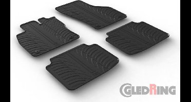 Gledring Rubbermatten passend voor Skoda SuperB 4/2015- (T profiel 4-delig + montageclips)