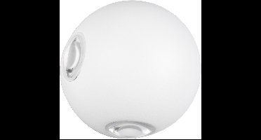 LED Tuinverlichting - Wandlamp Buitenlamp - Trio Avize Up and Down - Warm Wit 3000K - 4-lichts - Waterdicht IP54 - Mat Wit - Aluminium