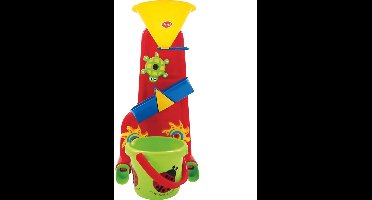 Gowi waterspeelgoed jubileum set zand- en watermolen met emmer 14cm.