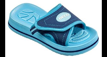 BECO kinder badslippers - blauw - maat 28-29