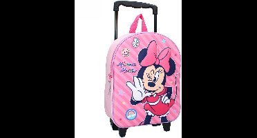 Vadobag Disney Minnie Mouse Fashion Besties reiskoffer/trolley - roze - 32 x 26 x 11 cm - voor kinderen