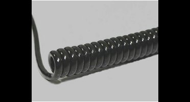 BKL Electronic 1506320 Spiraalkabel Li12YD11Y 1200 mm / 4800 mm 2 x 0.25 mm² Zwart 1 stuk(s)