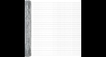 vidaXL - Gelast - draadhek - Zilver