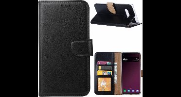 Ntech Hoesje Geschikt Voor Samsung Galaxy S10e portemonnee hoesje / met opbergvakjes Zwart