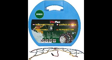 ProPlus Sneeuwkettingen - 12 mm schakels - gehard staal - set van 2 - zilver