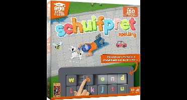 999 Games - Schuifpret Spelling - Educatief Taalspel - Winnaar Speelgoed van het jaar 2025 - Spelenderwijs leren