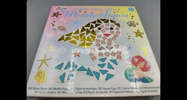 CREATIEVE KIT voor kinderen DIY ZEEMEERMIN - maak je eigen mozaïekfiguur Laat uw innerlijke kunstenaar de vrije loop met deze fantastische doe-het-zelf mozaïekset. Creatief plezier voor kinderen en volwassenen Maak je eigen mozaïek zeemeerminfiguur