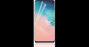 Ntech Screenprotector Geschikt voor Samsung Galaxy S10 PET Folie Screenprotector Full-screen | Fingerprint Unlocking film Clear