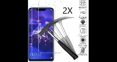 Ntech 2 Stuks Screenprotector Tempered Glass Glazen - Geschikt voor Huawei Mate 20 Lite