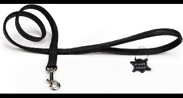 Leren looplijn Active. Zwart.