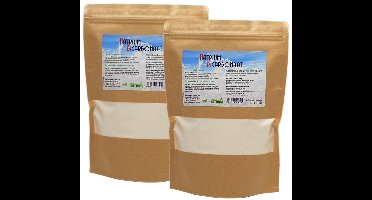 SoLMAG Natriumbicarbonaat - Set van 2 x 1 kg - Zuiveringszout - Baking Soda - Allesreiniger – Geurverwijderaar - Bakpoeder - Baking Powder - Bicarbonaat - Bicarbonate - Schoonmaaksoda - Food Grade kwaliteit