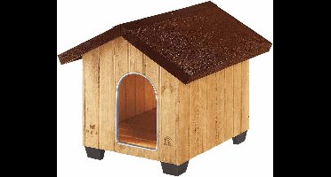 Ferplast Hondenhok Domus Medium 70 X 83 Cm Hout Naturel/bruin