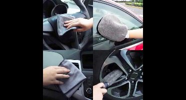 Auto wash handdoekenset 9 stuks krasvrije microvezel