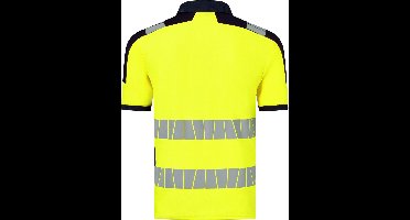 HAVEP Polo High Visibility+ 10080 - Fluo Geel/Marine - XL