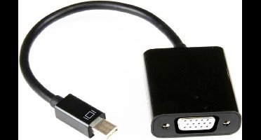 Mini DisplayPort 1.1 naar VGA adapter / zwart - 0,15 meter