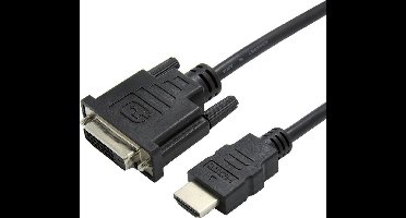 HDMI (m) - DVI-D Dual Link (v) adapter / zwart - 0,15 meter