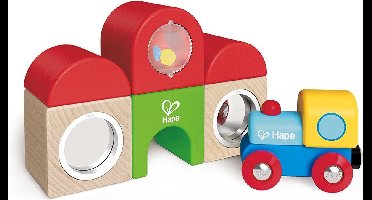 Hape Blokkenset Treinstation 7-delig