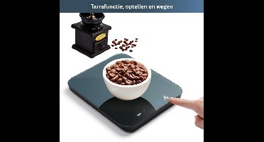 Weegschaal Keuken - Dierenweegschaal - Pakketweegschaal - Digitaal - Blauw