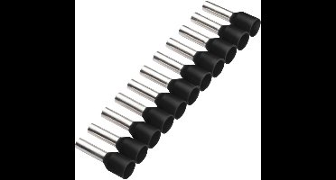 Cimco 187503 Adereindhulzen 1.5 mm² Deels geïsoleerd Zwart 500 stuk(s)