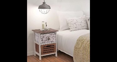 vidaXL - nachtkastjes - 2 - st - hout