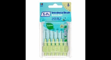 6x TePe Ragers Extra Zacht 0,8 mm Groen blister à 6 stuks