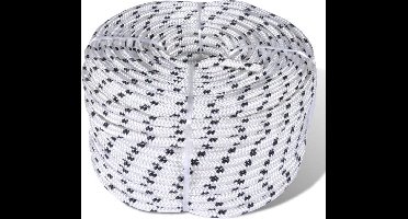 vidaXL - Boottouw - polyester - gevlochten - 10mmx50m