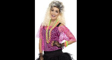 Visnet top neon roze - Maat M/L